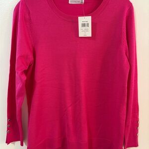 Women's Pink Crew Neck Sweater